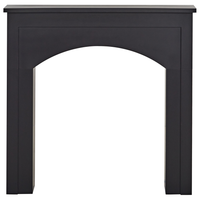 Cornice caminetto in MDF nero decorazione del soggiorno in stile country per soggiorni tradizionali