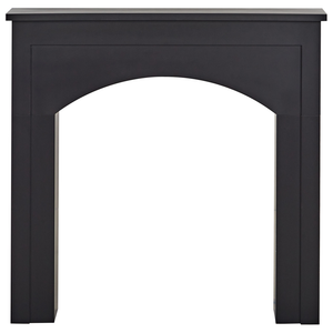 Cornice caminetto in MDF nero decorazione del soggiorno in stile country per soggiorni tradizionali