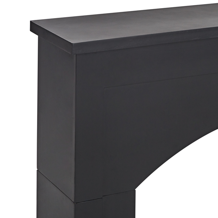 Cornice caminetto in MDF nero decorazione del soggiorno in stile country per soggiorni tradizionali