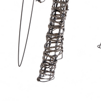 Decorazione natalizia LED con luci a forma di renne per interni ed esterni metallo argento