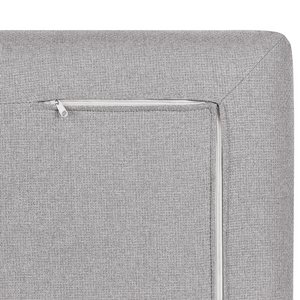 Divano moderno modulare a 2 posti imbottito tessuto poliestere grigio chiaro con schienale imbottito stile moderno classico