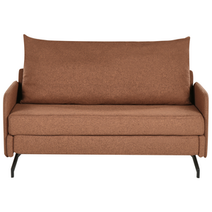 Divano letto rivestito in tessuto rosso 2 posti soggiorno moderno