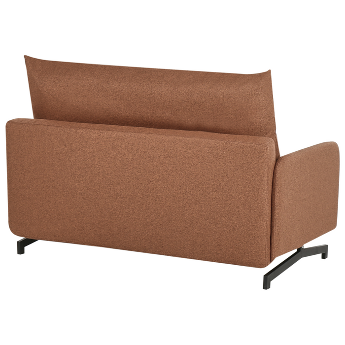 Divano letto rivestito in tessuto rosso 2 posti soggiorno moderno