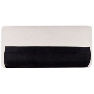 Divano a 3 posti in tessuto beige chiaro con schienale imbottito elegante moderno minimalista