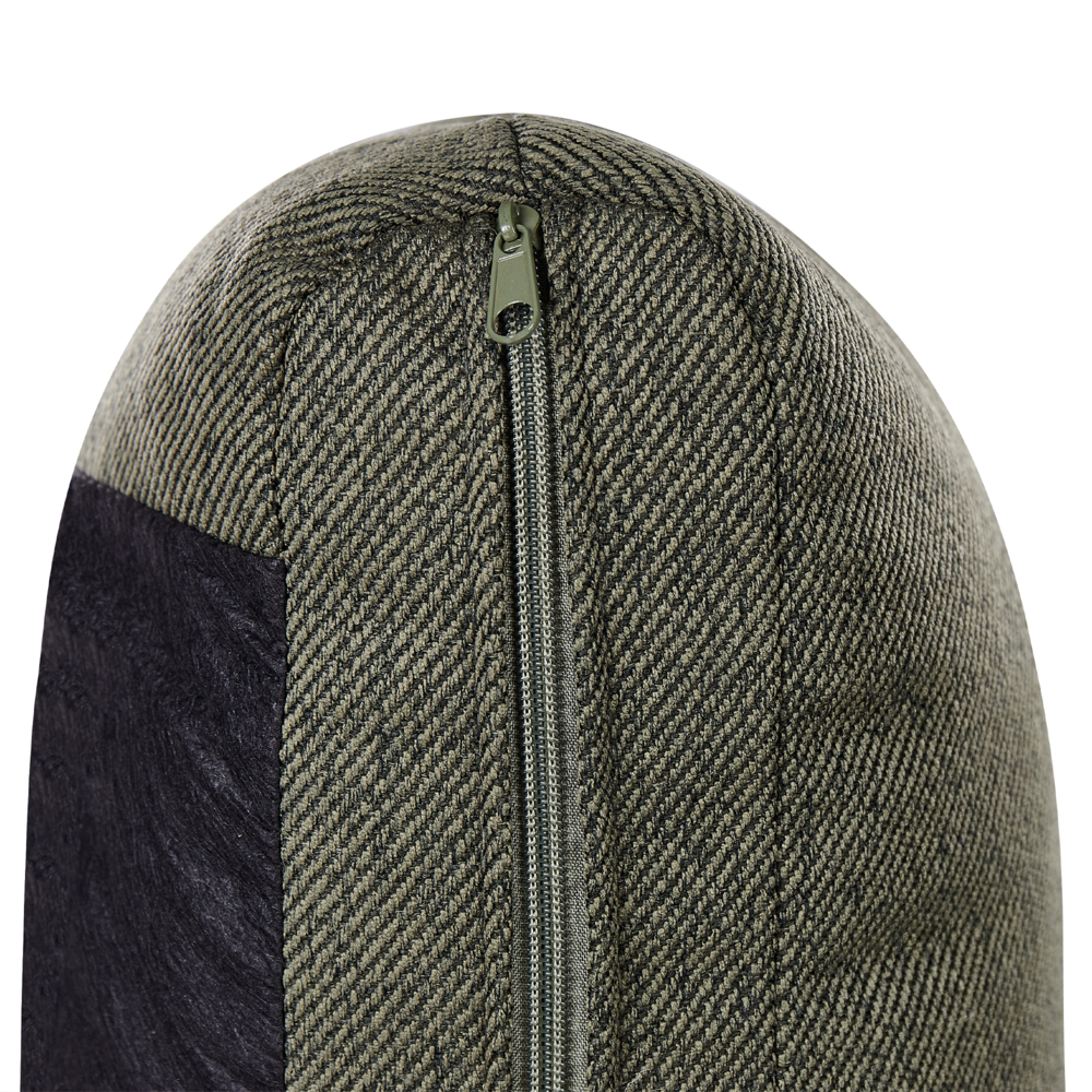 Divano a 3 posti in tessuto verde con schienale imbottito elegante moderno minimalista