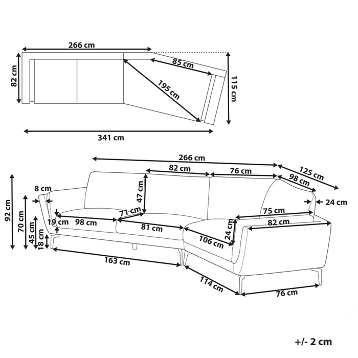 Divano a 3 posti in tessuto verde con schienale imbottito elegante moderno minimalista