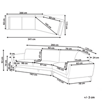 Divano a 3 posti in tessuto bouclè bianco con schienale imbottito elegante moderno minimalista
