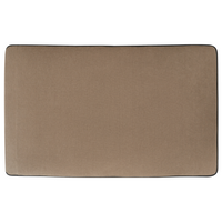 Divano 3 posti angolare regolabile lato sinistro in tessuto marrone chiaro stile moderno design classico