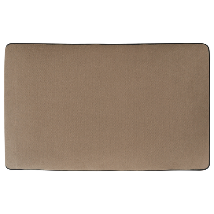 Divano 3 posti angolare regolabile lato sinistro in tessuto marrone chiaro stile moderno design classico