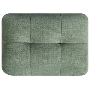 Divano a 2 posti in tessuto Verde Soggiorno in stile moderno Gambe in legno scuro