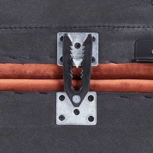 Divano 5 posti a U Rivestimento in tessuto velluto rosso Schienale reclinabile 3 posizioni Click-Clack