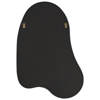 Specchio da parete di forma irregolare e rotonda in vetro viola stile moderno