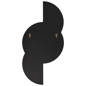 Specchio da parete di forma irregolare in vetro e MDF viola stile moderno