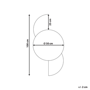 Specchio da parete di forma irregolare in vetro e MDF viola stile moderno