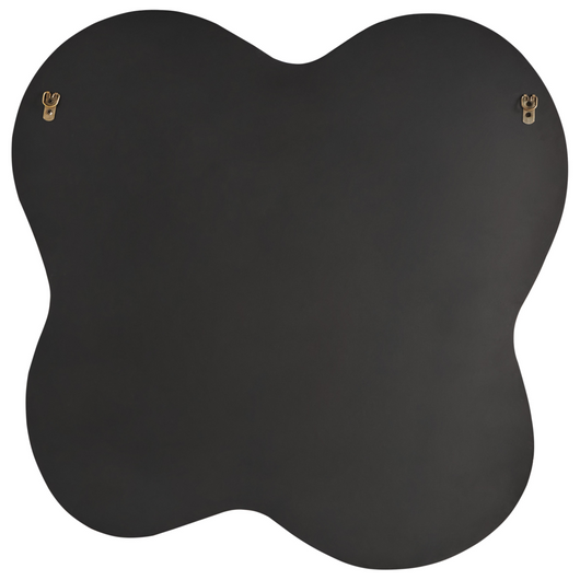 Specchio da parete di forma irregolare in vetro e MDF rosa stile moderno