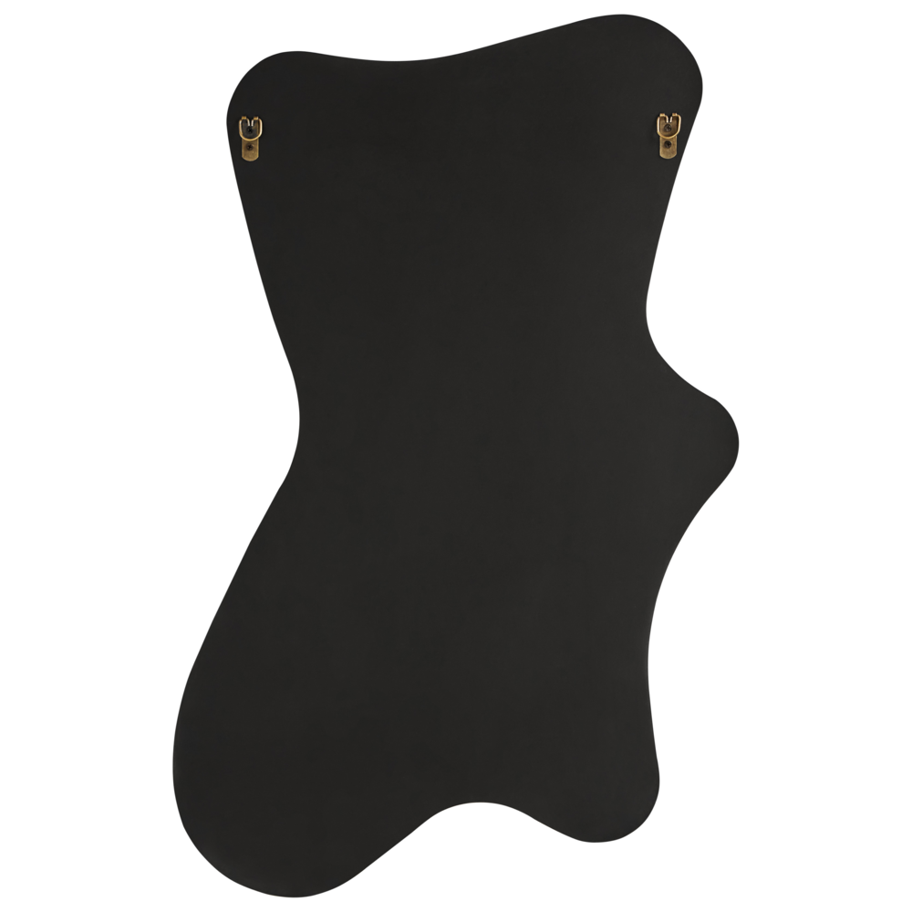 Specchio da parete di forma irregolare in vetro e MDF Verde stile moderno