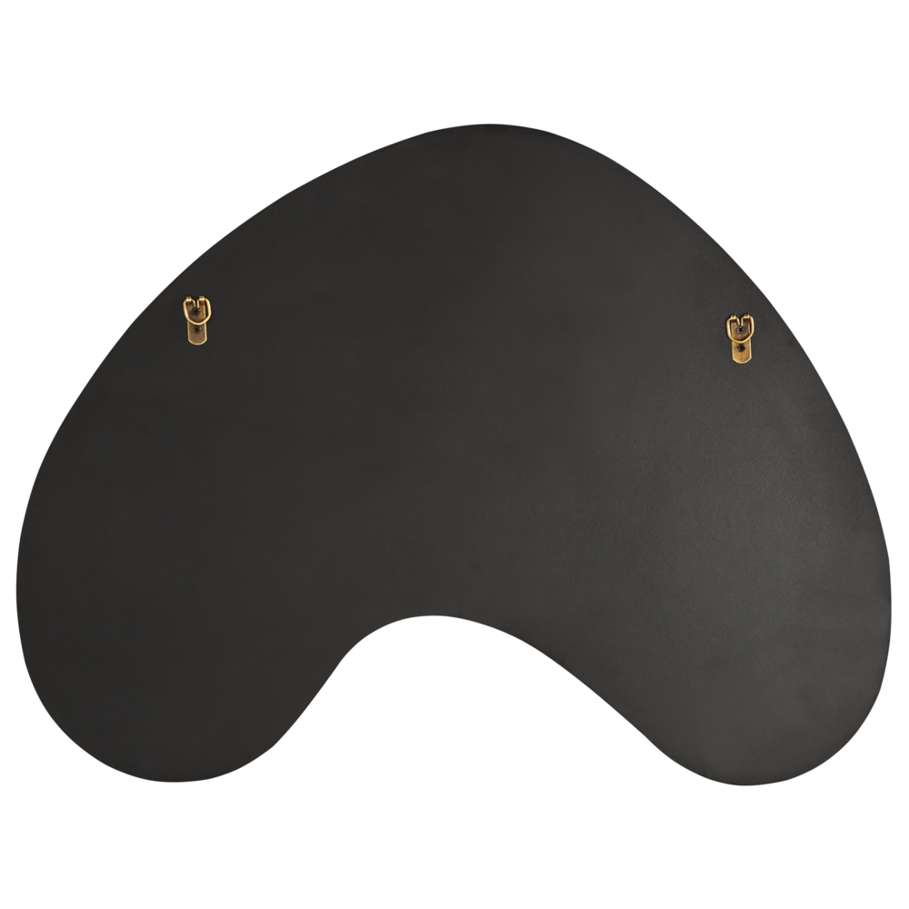 Specchio da parete di forma irregolare e rotonda in vetro e multicolore stile moderno