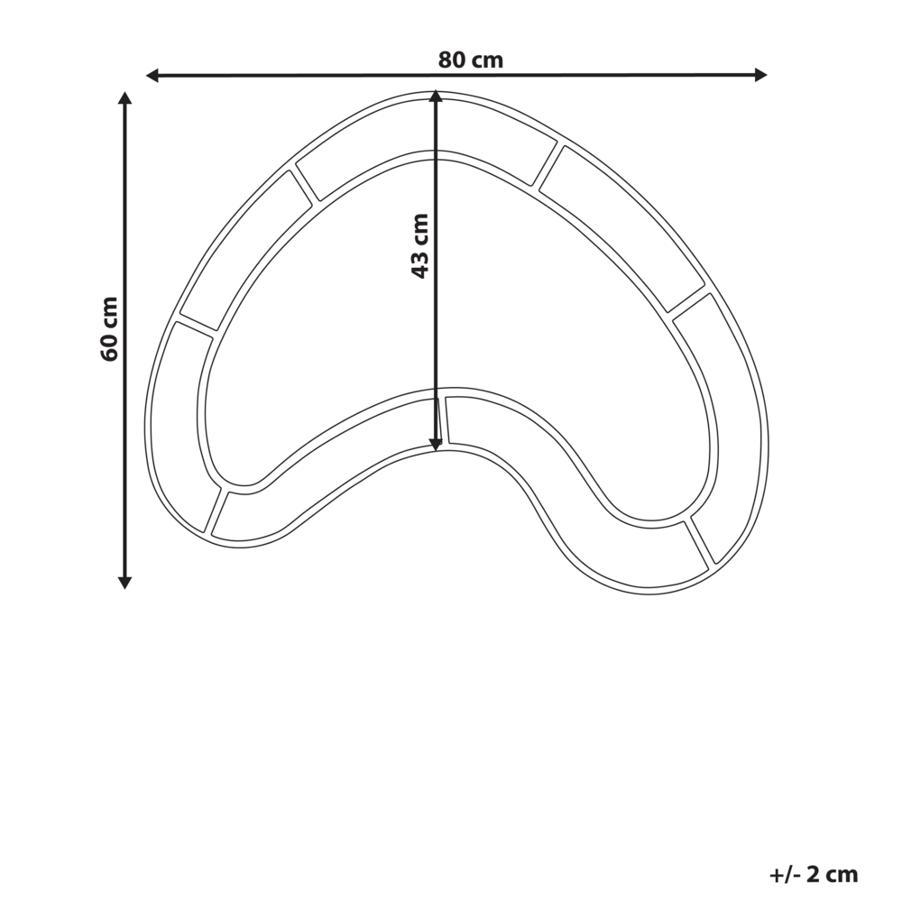 Specchio da parete di forma irregolare e rotonda in vetro e multicolore stile moderno