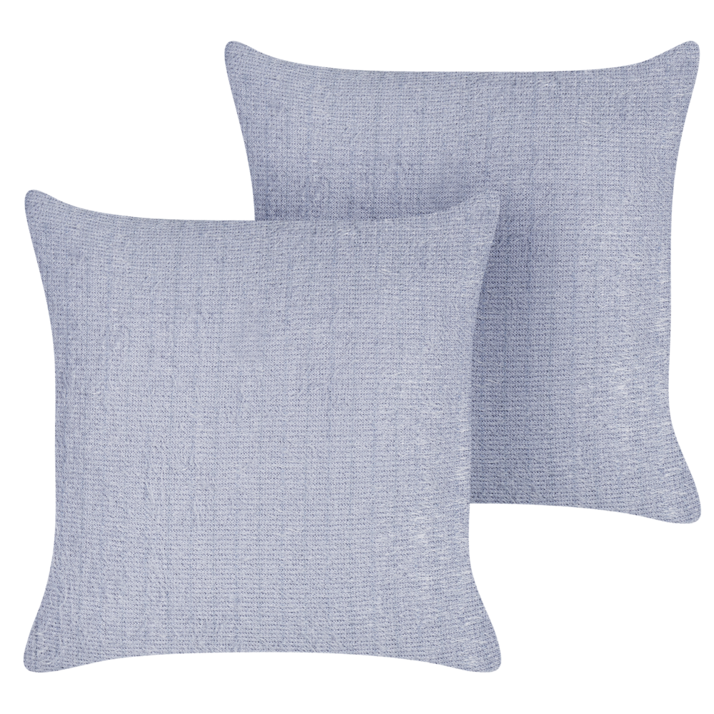 Set di 2 cuscini in poliestere viola 45 x 45 cm sfoderabili Accessori per la casa Soggiorno