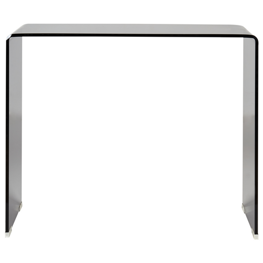 Tavolino  consolle in vetro temperato nero Rettangolare stile Minimalista