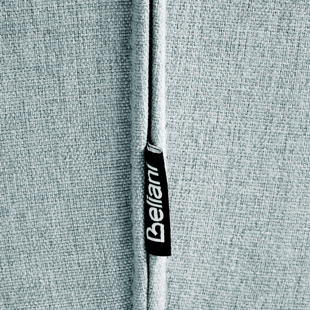 Set di 2 sedie da pranzo in poliestere azzurro Rivestimenti in metallo nero Gambe senza braccioli Schienale curvo Design moderno e contemporaneo