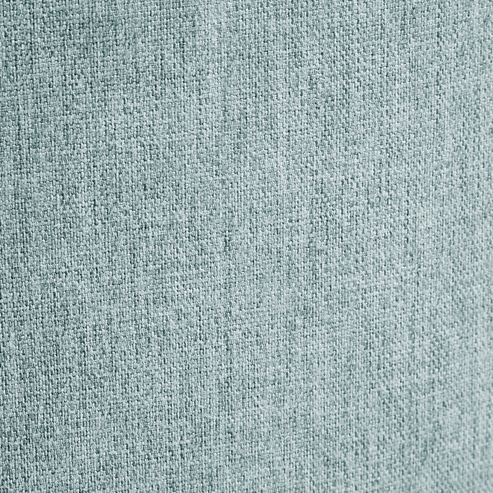 Set di 2 sedie da pranzo in poliestere azzurro Rivestimenti in metallo nero Gambe senza braccioli Schienale curvo Design moderno e contemporaneo