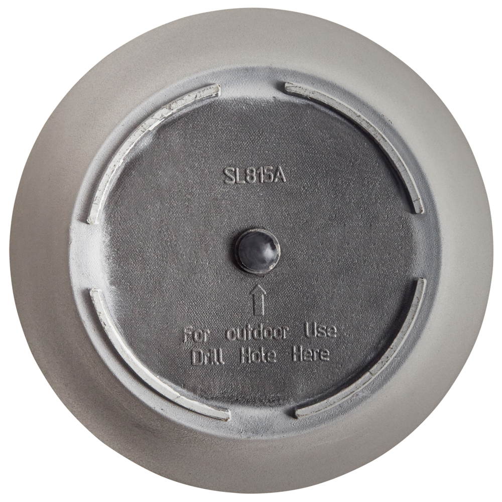 Vaso per piante Solido Grigio Pietra Miscela Poliresina Opaco Resistente all'esterno Rotondo ⌀ 49 cm