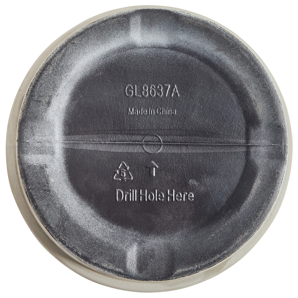 Vaso da fiori in poliresina beige chiaro ⌀ 43 cm Rotondo Finitura smaltata Uso interno ed esterno