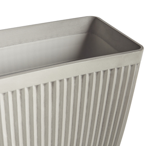 Vaso rettangolare di pietre miste in poliresina beige 58 x 28 cm interni ed esterni