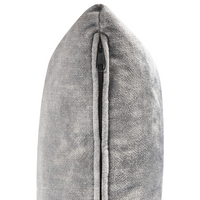 Chaise Lounge in velluto grigio imbottito a lato destro con cuscino in stile retrò tradizionale Facile da pulire Adatto agli animali domestici