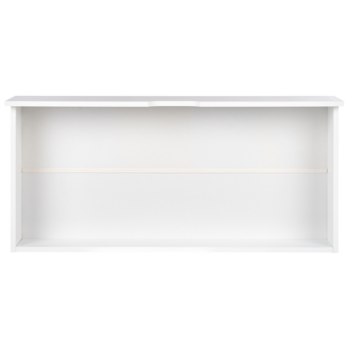 Set di 2 cassetti per letto in legno bianco MDF con ruote