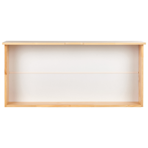 Set di 2 cassetti portaoggetti sotto il letto MDF con ruote in legno chiaro