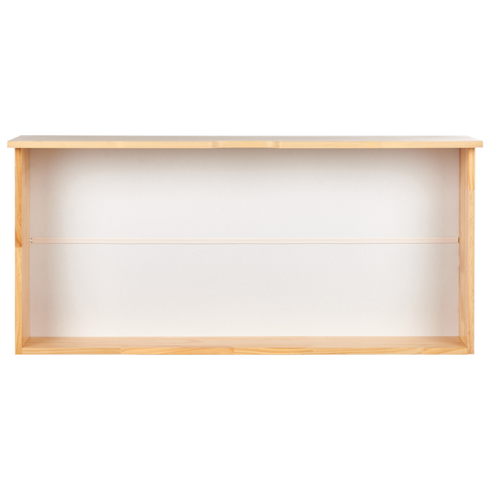 Set di 2 cassetti portaoggetti sotto il letto MDF con ruote in legno chiaro