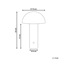 Lampada da tavolo bianca a LED senza fili in ferro per interni e per esterni Fungo moderno