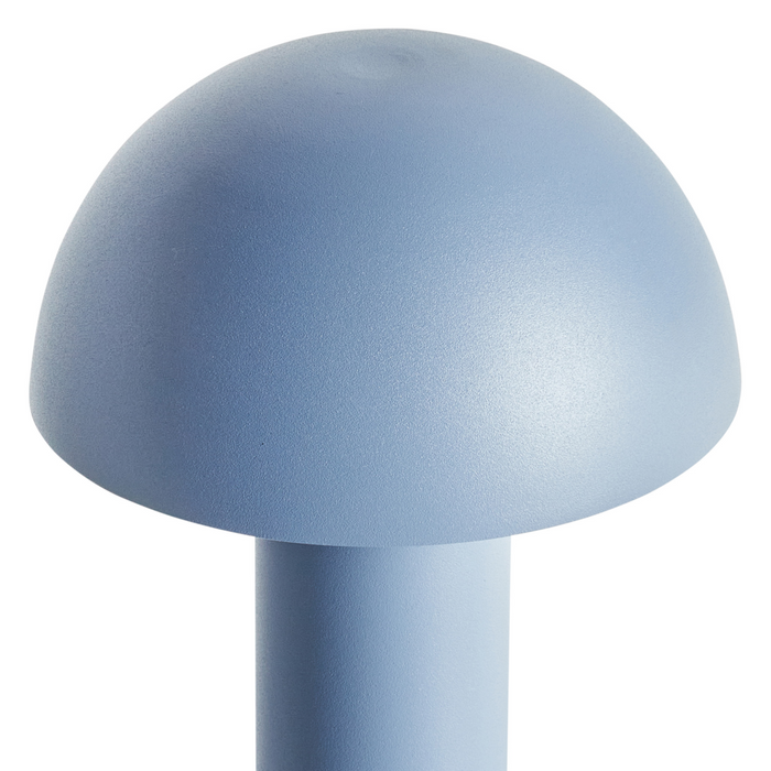 Lampada da tavolo blu a LED senza fili in ferro per interni e per esterni Fungo moderno