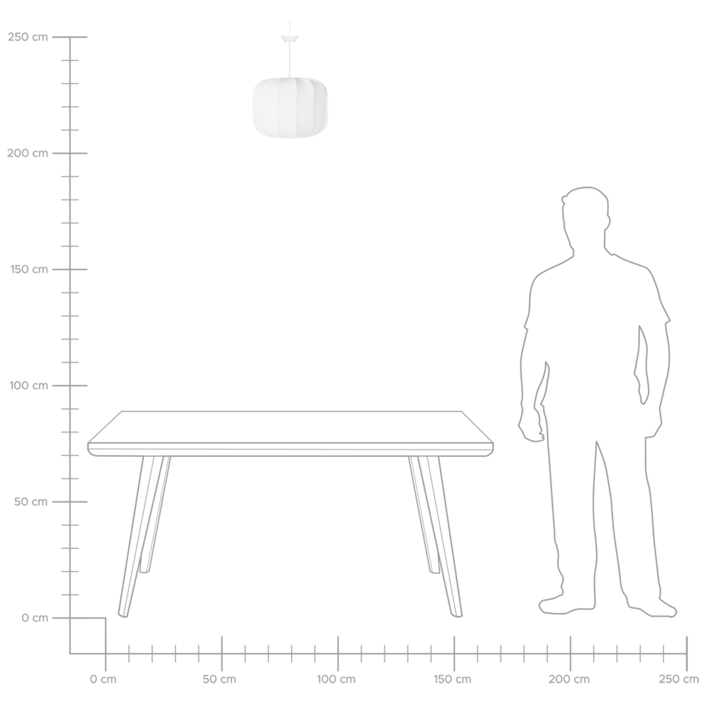 Lampada a sospensione con paralume in nylon bianco design moderno ideale per il soggiorno.