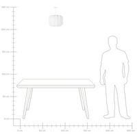 Lampada a sospensione con paralume in nylon bianco design moderno ideale per il soggiorno.