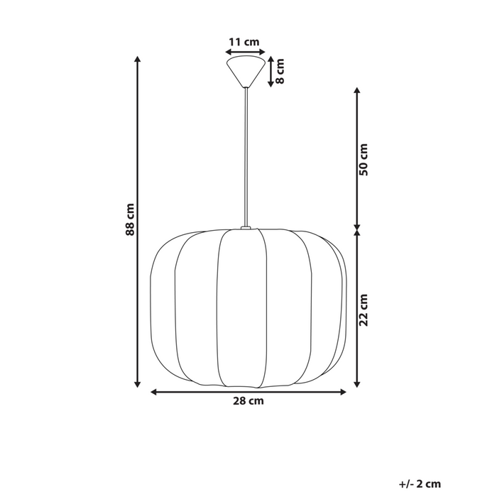 Lampada a sospensione con paralume in nylon bianco design moderno ideale per il soggiorno.