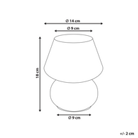 Lampada da tavolo da lettura in vetro verde stile moderno