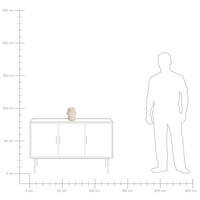 Lampada da tavolo da lettura in vetro beige stile moderno