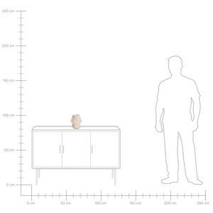 Lampada da tavolo da lettura in vetro beige stile moderno