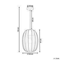 Lampada a sospensione con paralume in nylon nero Design moderno Luce per il soggiorno