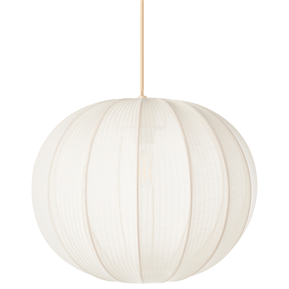 Lampada a sospensione con paralume in nylon bianco Design moderno Luce per il soggiorno