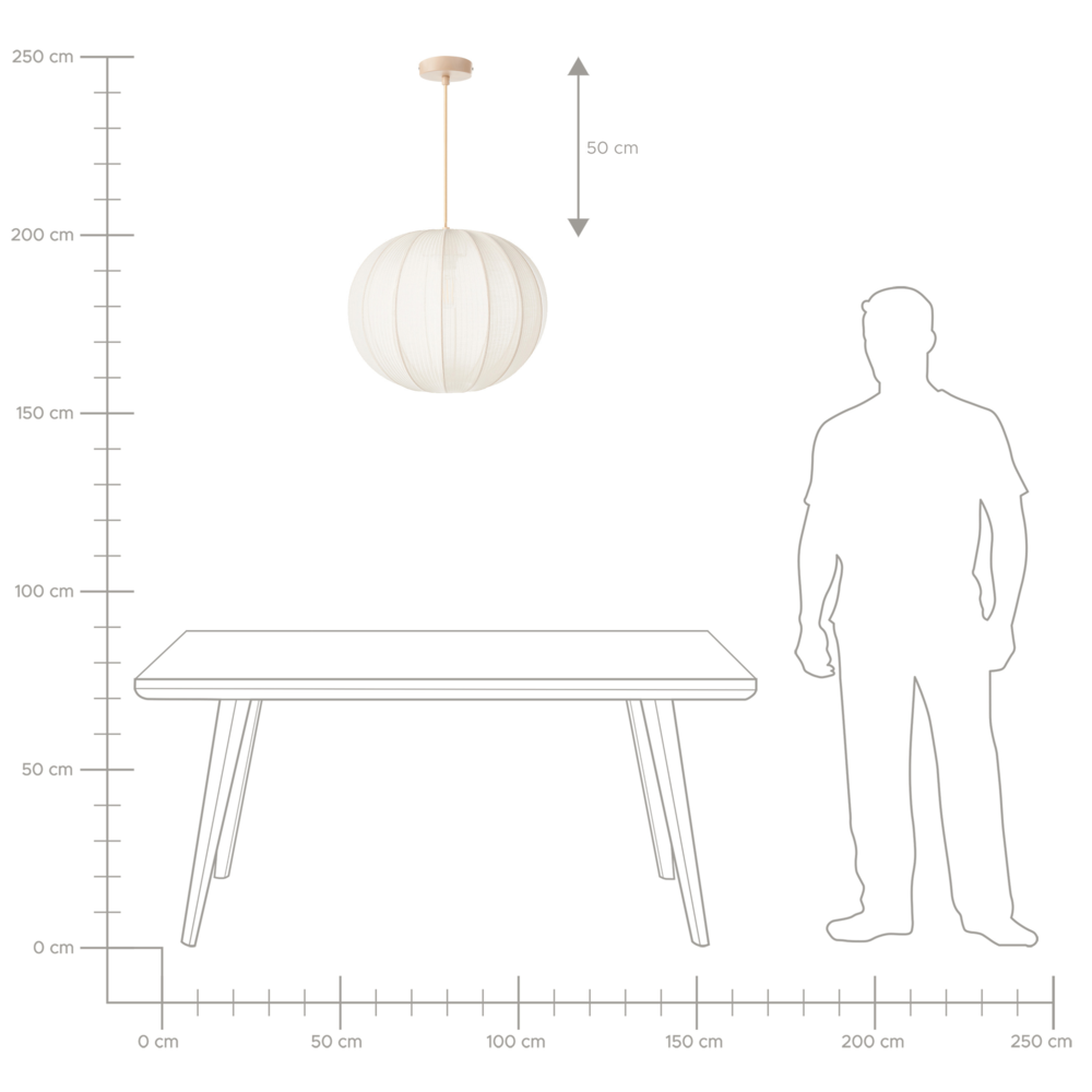 Lampada a sospensione con paralume in nylon bianco Design moderno Luce per il soggiorno