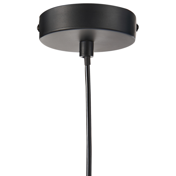 Lampada a sospensione con paralume in tessuto di lino marrone Design moderno Luce per il soggiorno