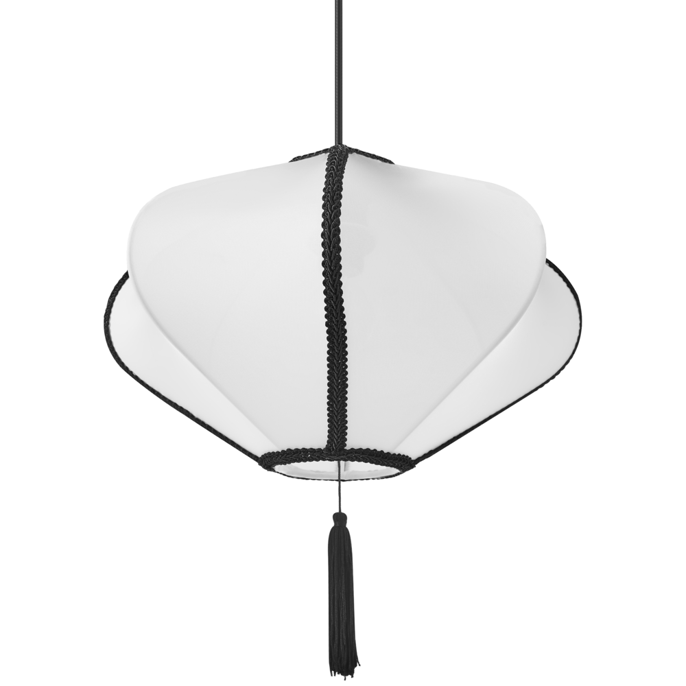 Lampada a sospensione con paralume in nylon bianco Design moderno Luce per il soggiorno