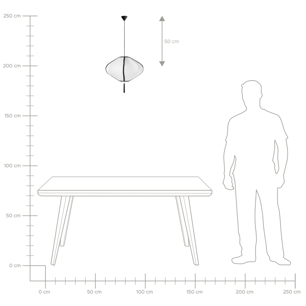 Lampada a sospensione con paralume in nylon bianco Design moderno Luce per il soggiorno