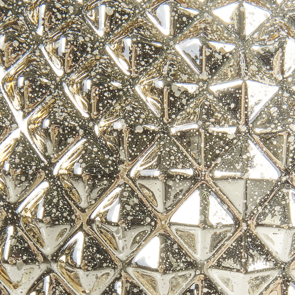 Lampada con Paralume in Vetro Dorato Intagliato Design Glamour 88 cm soggiorno camera da letto