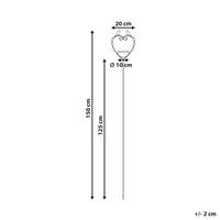Uccelliera marrone Fontana d'acqua per uccelli in ferro per giardino Accento decorativo all'aperto abbeveratoio