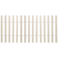 Letto in pino MDF con rete con contenitore 2 cassetti testiera minimalista 90 x 200 cm legno chiaro